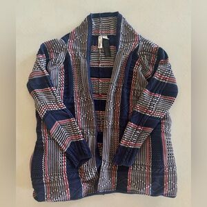 Women's Multicolor Striped Cardigan